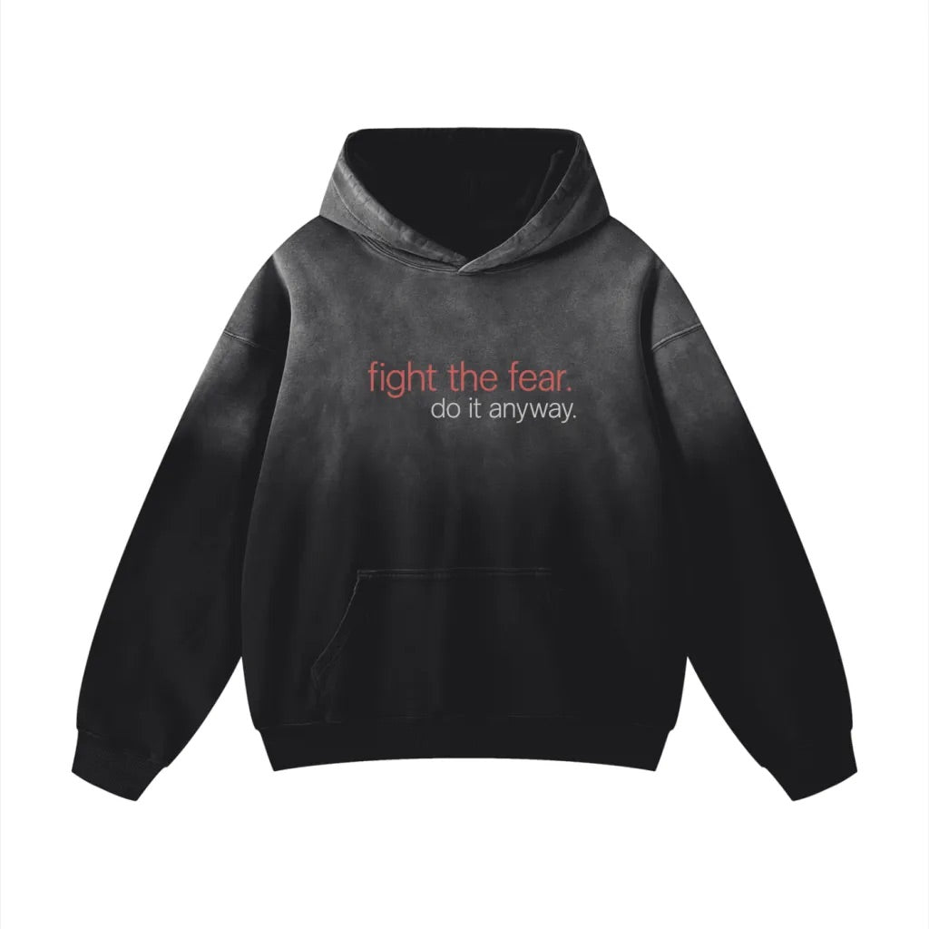 Heavyweight 'fight the fear' Oversized Hoodie