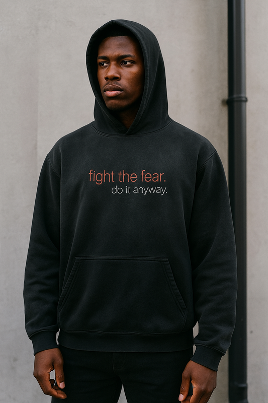 Heavyweight 'fight the fear' Oversized Hoodie